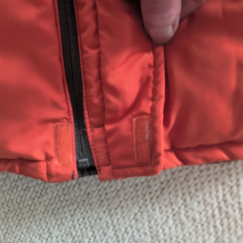 Old Navy Kids Reversible Camouflage Puffer Vest Gray Black Camo Orange 18 - 24m